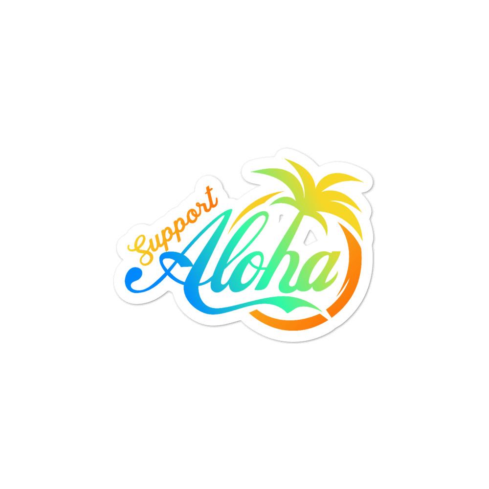Bubble-free stickers #SUPPORT ALOHA Series Coco