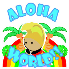 Aloha World - LINE クリエイターズスタンプ