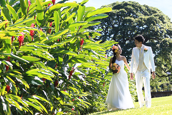 【公式】ハワイ モアナルアガーデンウェディング(Moanalua Gardens Wedding)