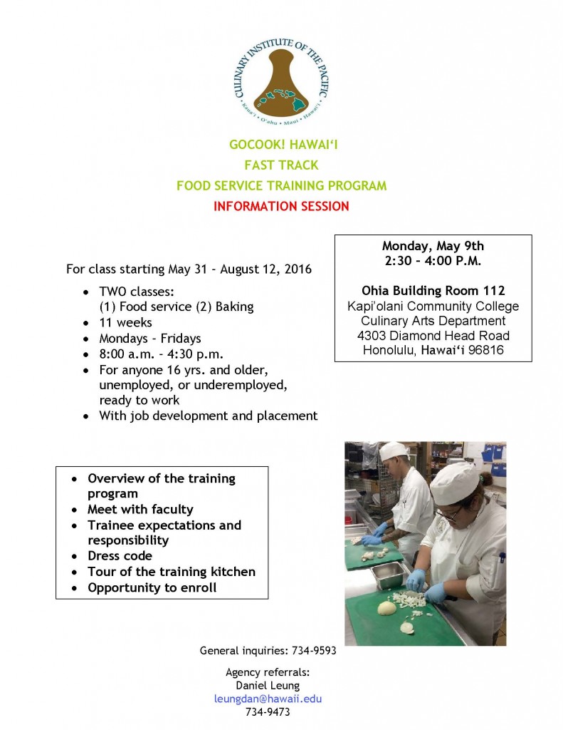 Culinary Arts Program | Kapiolani Community College